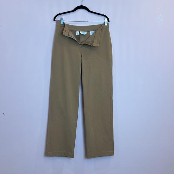 Talbots beige stretch trousers / slacks size 8 - Picture 2 of 7